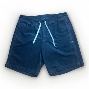 Vuori Optimist Shorts Mens Medium Gray Corduroy Elastic Waist V385 Drawstring